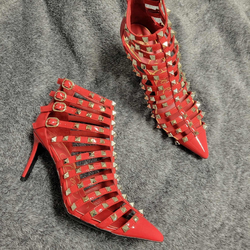 Valentino Rockstud Alcove High Heel Booties